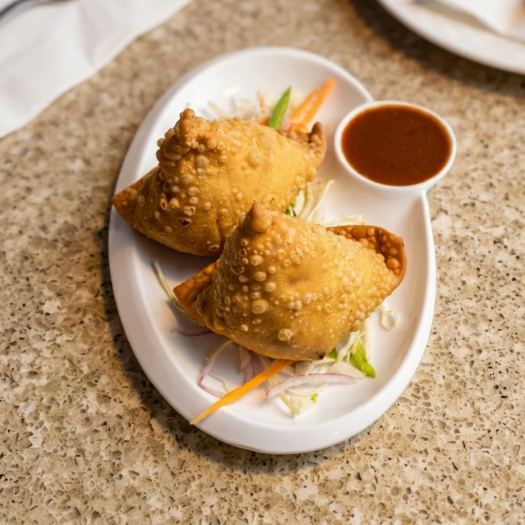 Ghee Roast Dosa at Mother India Dosa And Curry Calgary — golden crispy dosa roasted in pure ghee