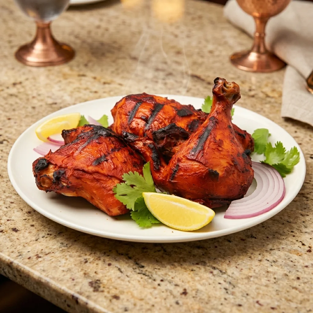 Chicken Dum Biryani at Mother India Dosa And Curry Calgary — aromatic saffron basmati slow-cooked dum style